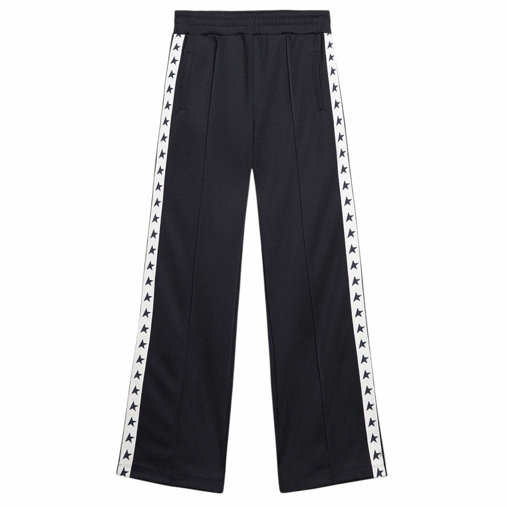 Golden Goose Track Pants with Stars on Side